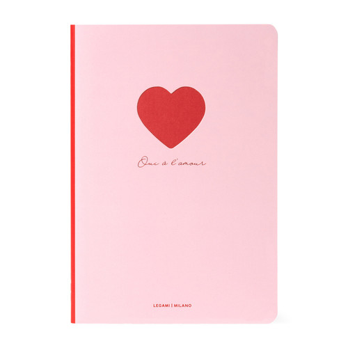 QUADERNO - LARGE LINED NOTEBOOK - HEART