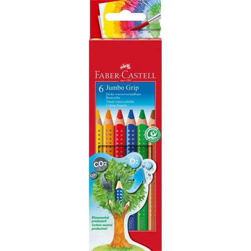 Faber-Castell Colour Pencil Jumbo Grip- Pack of 6