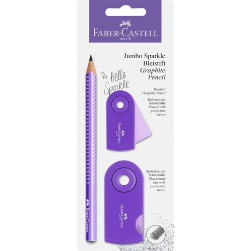 Faber-Castell GP Jumbo Sparkle Pearl Purple Set