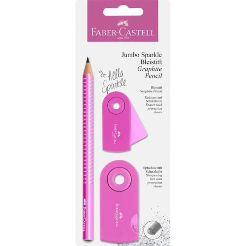 Faber-Castell GP Jumbo Sparkle Pearl Pink Set