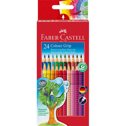 Faber-Castell Colour Pencil Colour Grip - Pack of 24