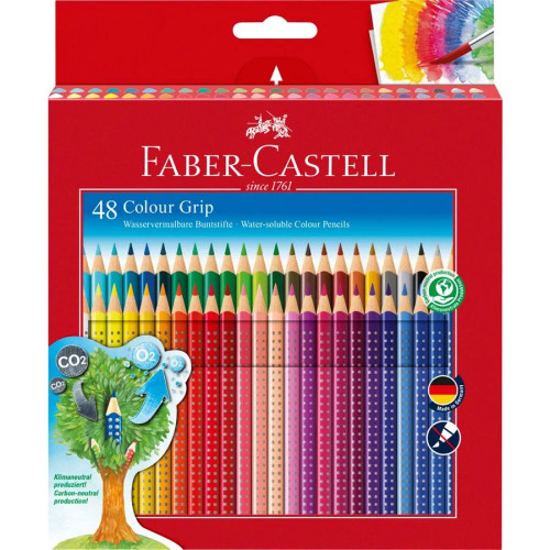 Faber-Castell Colour Pencil Colour Grip - Pack of 48