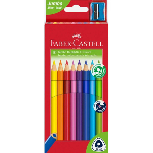 Faber-Castell CP Junior Triangular - Pack of 10