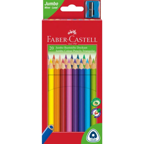 Faber-Castell CP Junior Triangular - Pack of 20