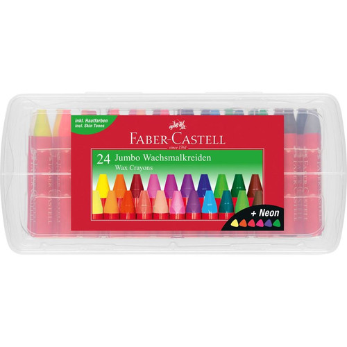 Faber-Castell Wax crayons Jumbo - Box of 24