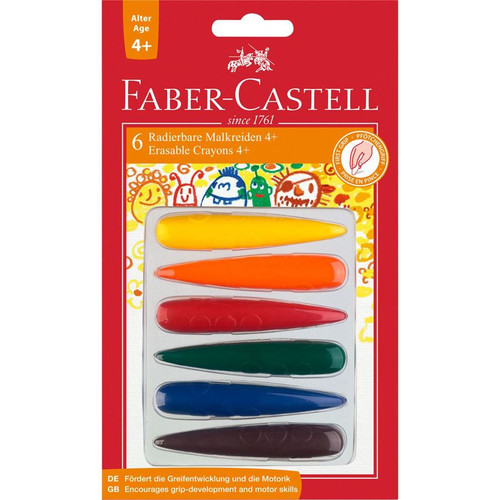 Faber-Castell Crayon 4+ finger 6 pcs blister