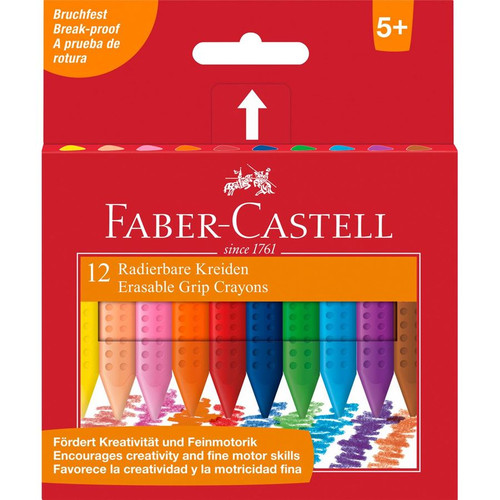 Faber-Castell Plastic Grip crayons - pack of 12