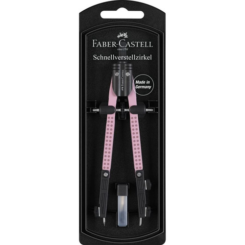 Faber-Castell Quick set Compass 3.5 mm peg Grip rose