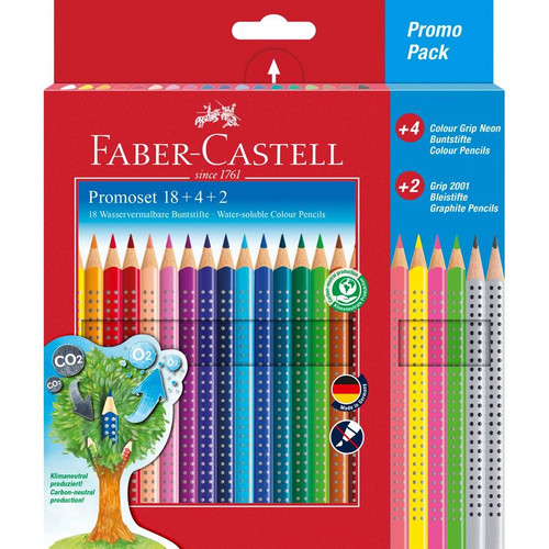 Faber-Castell Promotion set Colour Grip 18+4+2
