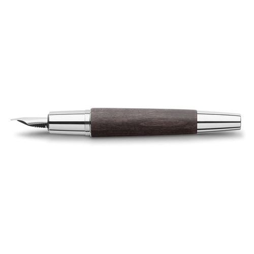 Faber-Castell Fountain pen e-motion wood/chrome black M