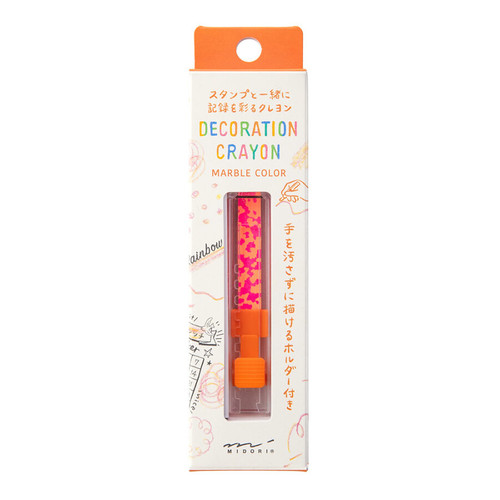 Midori Decoration Crayon - Pink x Orange