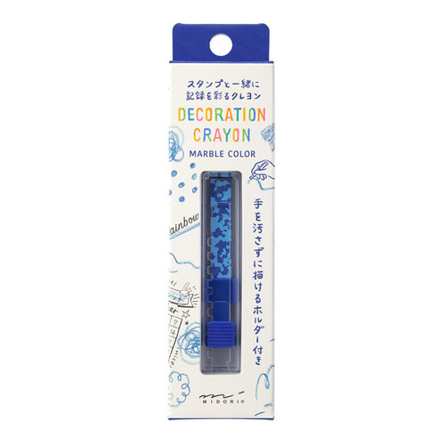 Midori Decoration Crayon - Blue x Light Blue