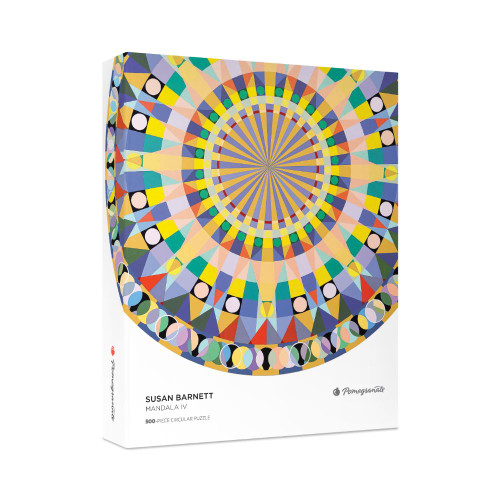 Susan Barnett: Mandala IV 500-Piece Circular Jigsaw Puzzle