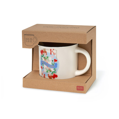 NEW BONE CHINA PORCELAIN MUG - CUP-PUCCINO - QUEEN