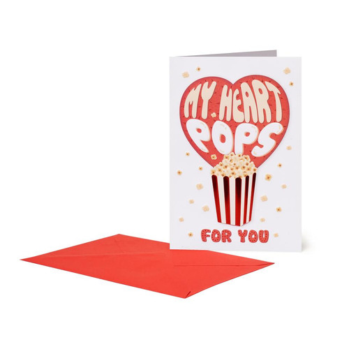 Large Greetings Card - Popcorn