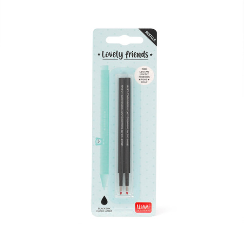2 REFILLS GEL PEN L. FRIENDS - LOVELY FRIENDS REFILL SET - BLACK
