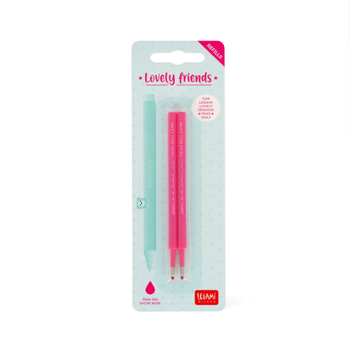 2 REFILLS GEL PEN L. FRIENDS - LOVELY FRIENDS REFILL SET - PINK