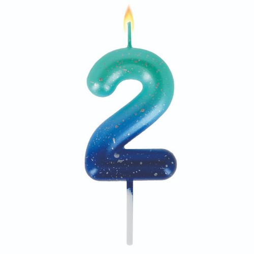 Cake Candle - Happy Birthday Candle - Blue 2