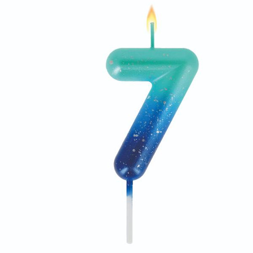 Cake Candle - Happy Birthday Candle - Blue 7