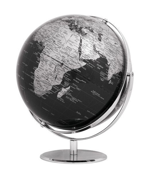 Juri Table Globe 2-axis 30cm - Black/Silver