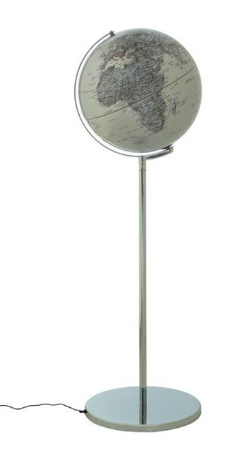Sojus Light  Illuminated 43cm Globe - Silver / Silver