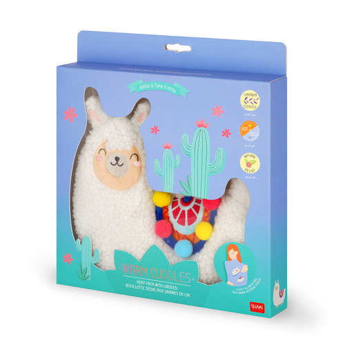 HEAT PACK WITH LINSEED - WARM CUDDLES - LLAMA