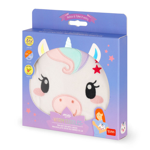 HEAT PACK WITH LINSEED - WARM CUDDLES - UNICORN