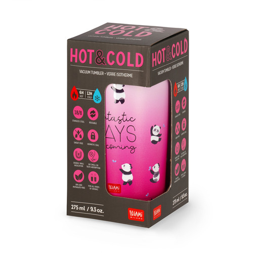 VACUUM TUMBLER - HOT & COLD - TUMBLER - PANDA