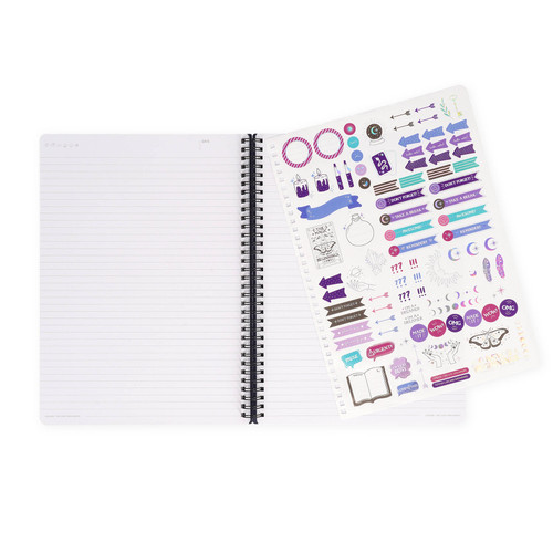 LINED SPIRAL- BOUND NOTEPAD - SPIRAL NOTEBOOK - MAXI - MOTH