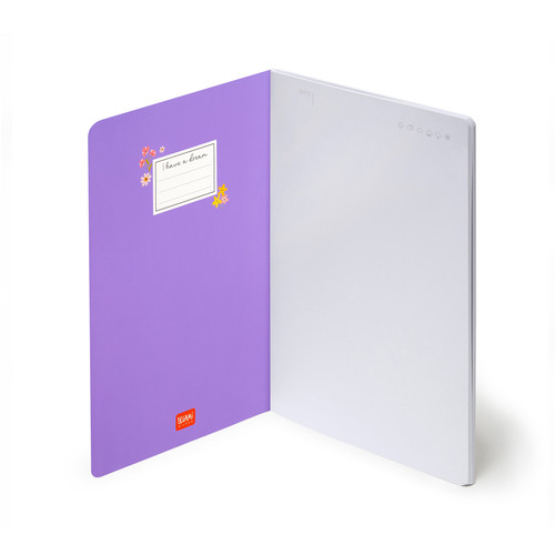 PLAIN NOTEBOOK - QUADERNO - MEDIUM - FLOWERS