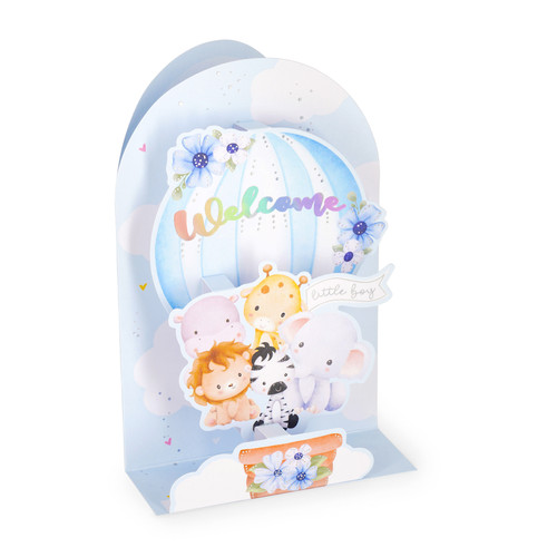 POP-UP CARD - POP-UP GREETING CARD - BABY BOY