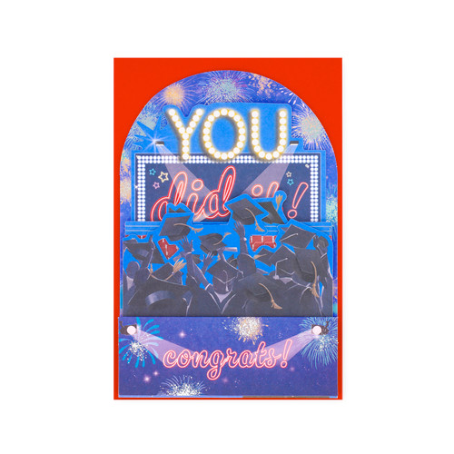 POP-UP CARD - POP-UP GREETING CARD - GRADUATION PARTY