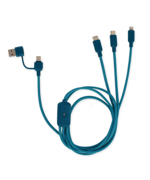 Three Hugs - 3 in 1 Charging Cable - Cactus