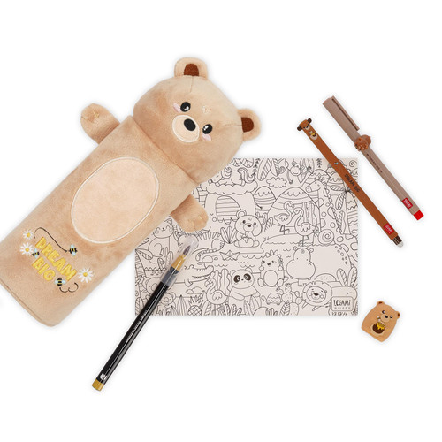 PLUSH PENCIL CASE - TEDDY BEAR