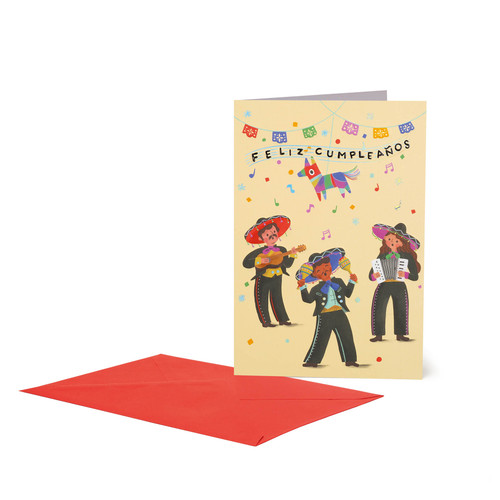 LARGE GREETING CARD - FELIZ CUMPLEA√ëMARIACHI