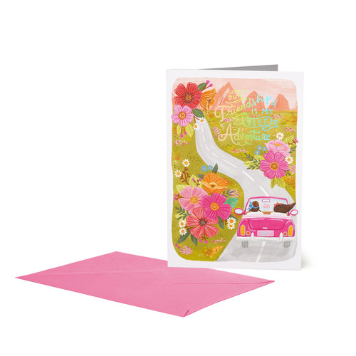 LARGE GREETING CARD - FRIENDSHIP CAR