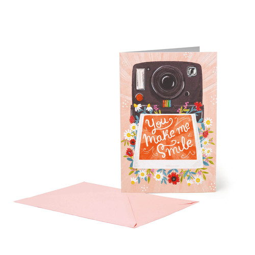 LARGE GREETING CARD - YOU MAKE ME SMILE