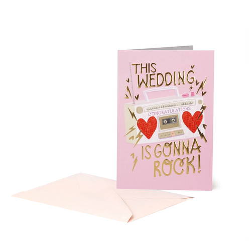 LARGE GREETING CARD - ROCK WEDDING