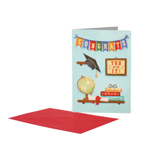 LARGE GREETING CARD - CONGRATS GRADUATION