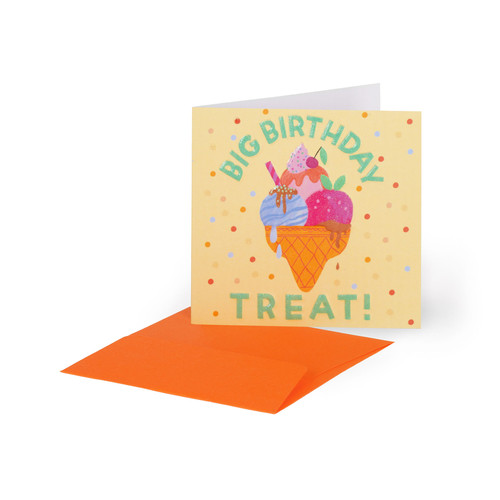 SMALL GREETING CARD - ICE CREAM