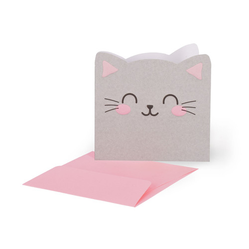 SMALL GREETING CARD - KITTY
