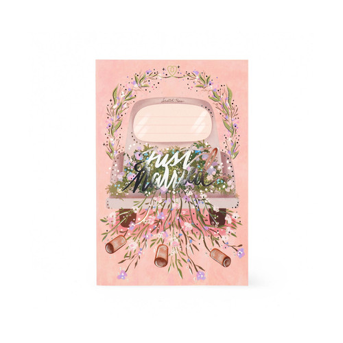 SCRATCH REVEAL GREETING CARD - SCRATCH OFF CARD - JUST MARRIE