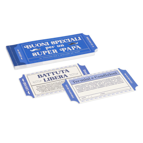 BOOK OF 24 VOUCHERS - GIFT VOUCHER - IT - DAD