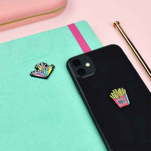 SET OF 2 METAL STICKERS - CUTIE - FRIES