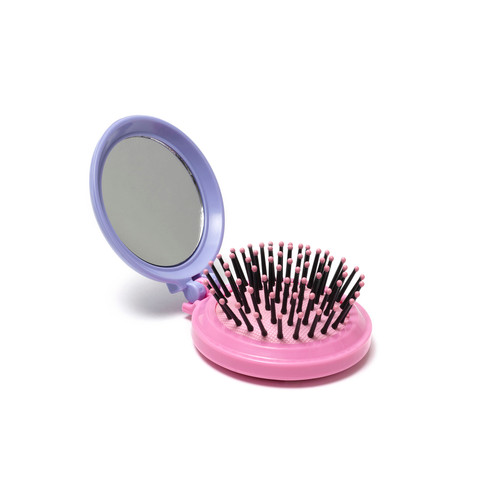 HAIRBRUSH WITH MIRROR - NICE HAIR - VIOLET - UNICORN