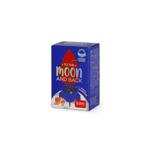 PENCIL SHARPENER W/ERASER - TO THE MOON AND BACK - SPACE