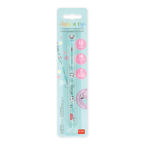 STACKABLE PENCILS - TAKE A TIP - PANDA