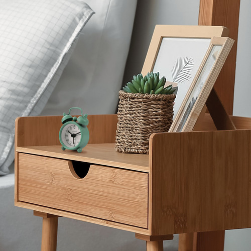 ALARM CLOCK - MINI TICK TOCK - VINTAGE GREEN