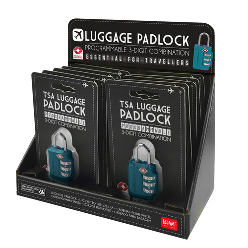 LUGGAGE PADLOCK - PETROL BLUE