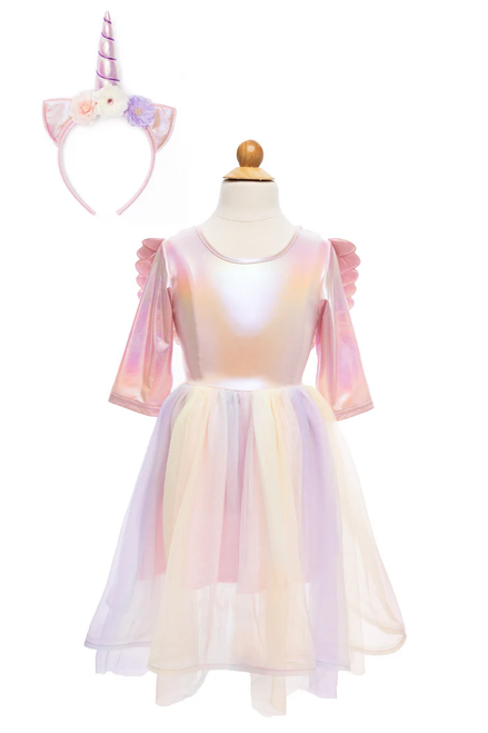 Alicorn Dress with Wings & Headband, SIZE US 3-4